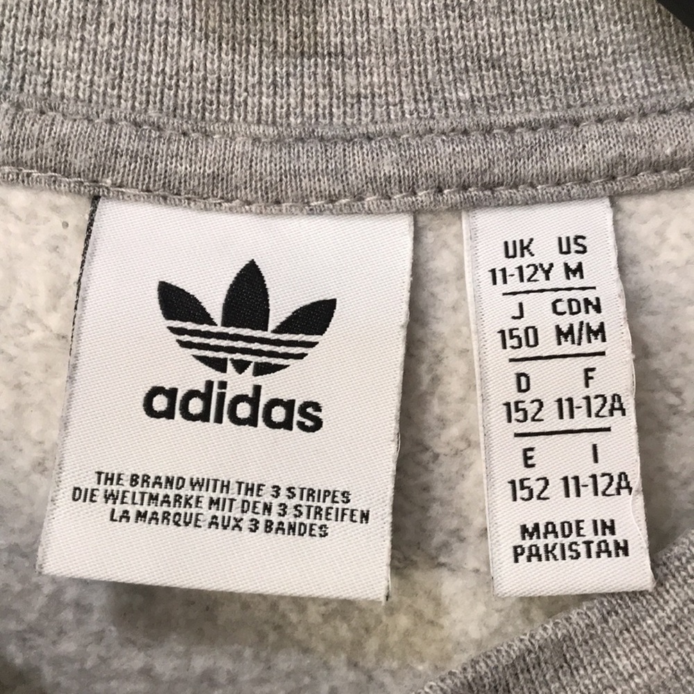 Kids Adidas Gray sweatshirt - Picture 3 of 3